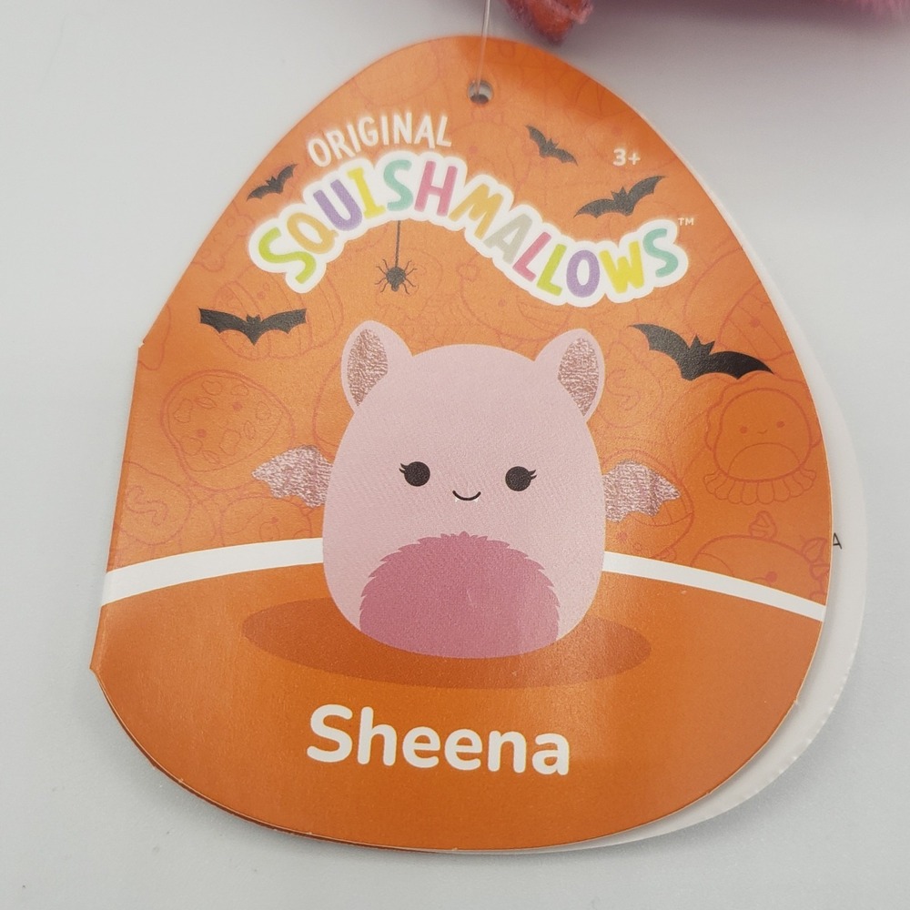 Squishmallows Halloween Mystery Capsule 2025 Sheena the Pink Vampire Bat 4" NWT - Picture 4 of 4